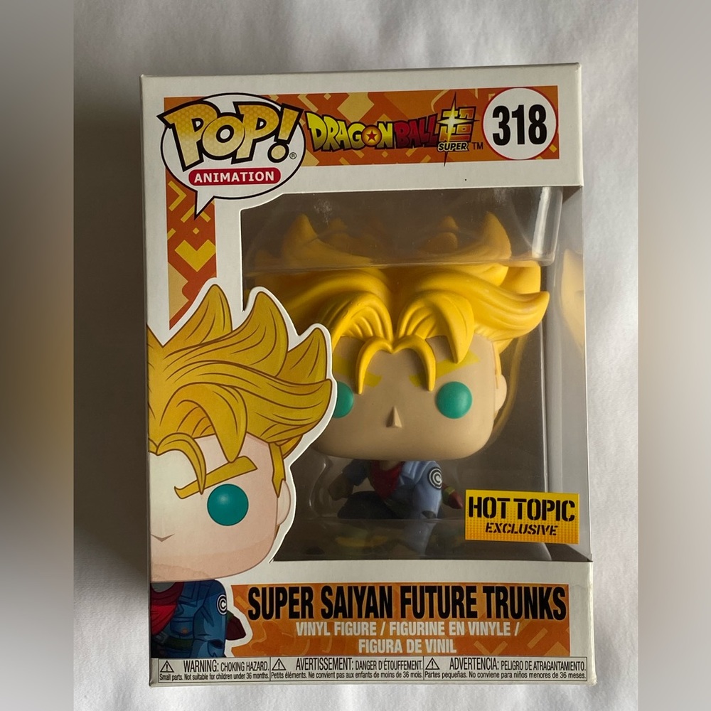 Funko Pop SUPER SAIYAN future trunks #318 Hot Topic Exclusive